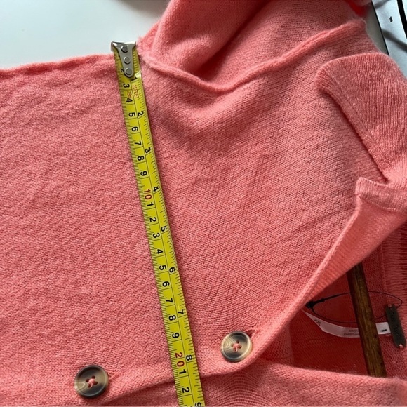 NWOT Free People 100% Cashmere Button Collar Cardigan - Picture 13 of 14